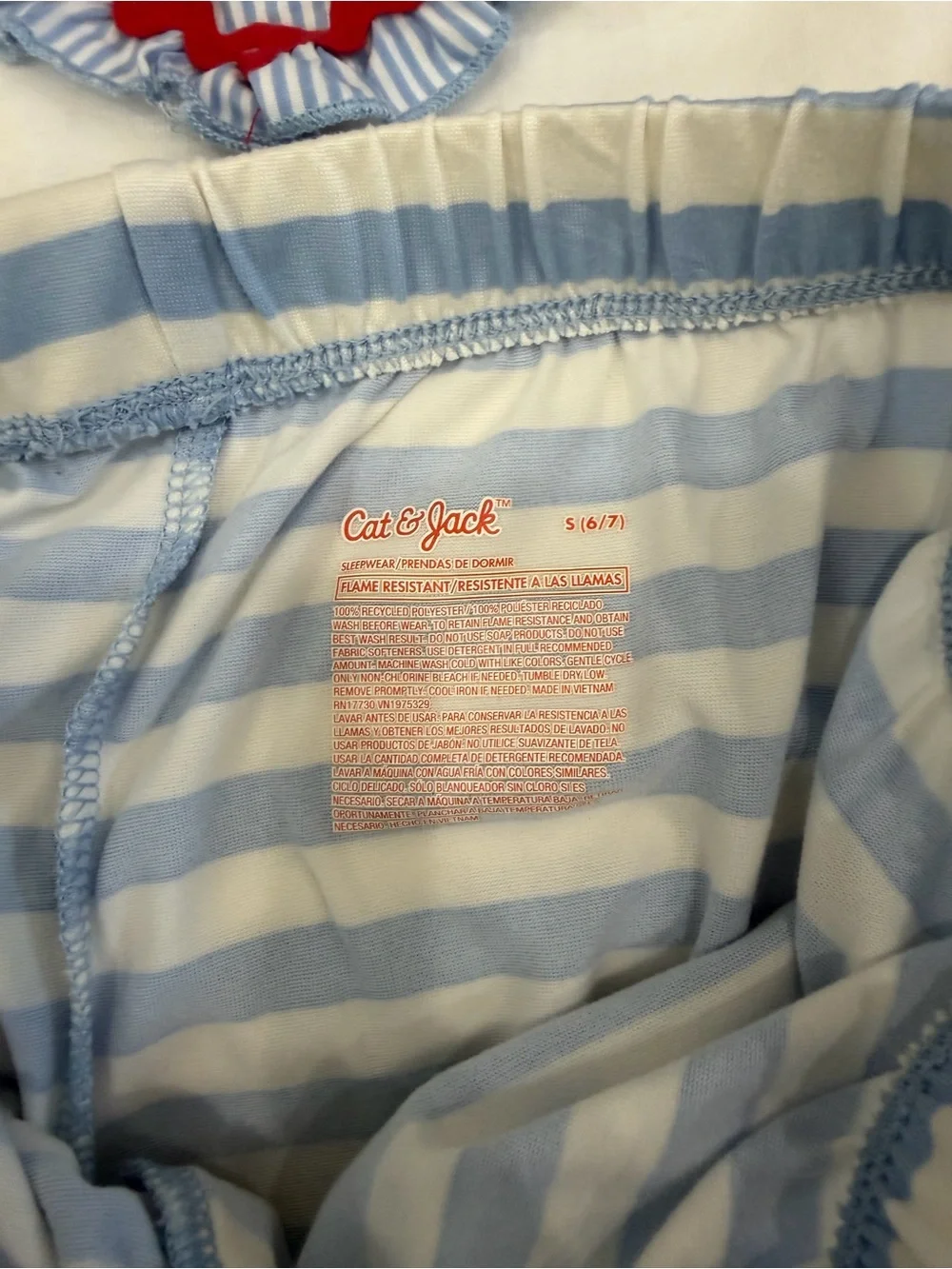 Zara Heart Appliqué Tee + Cat & Jack Blue Stripe Shorts Outfit Bundle Girls 4-6